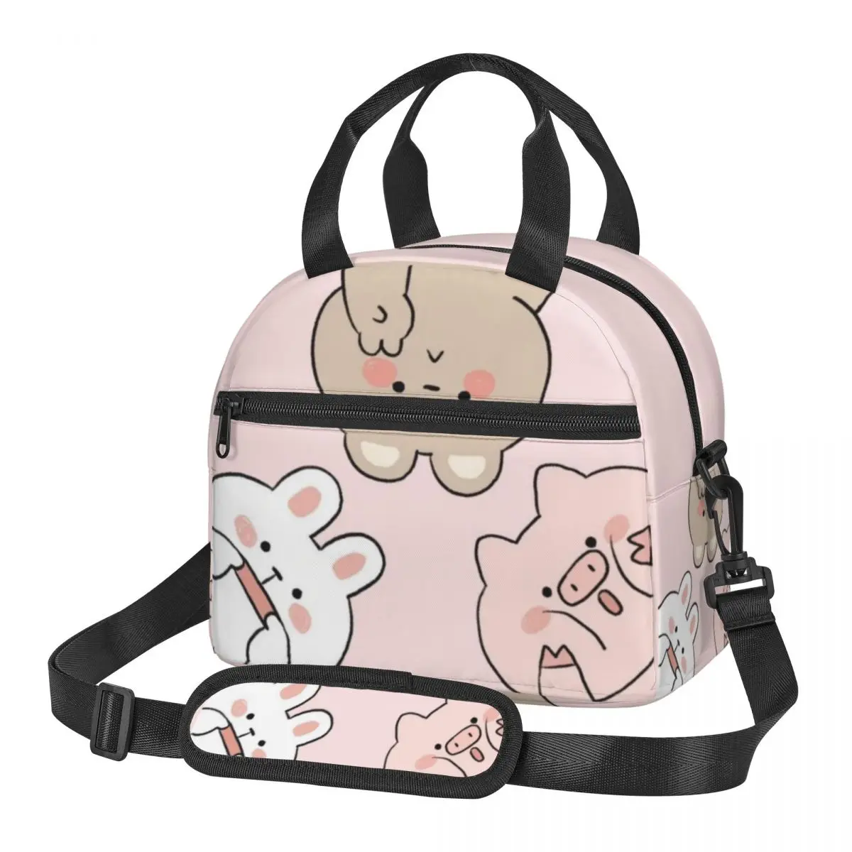 Сумка для обеда с милым рисунком из мультфильма, большие изолированные коробки для завтрака с регулируемым плечевым ремнем для женщин и детей, рабочая поездка
Сумка для обеда с милым рисунком из мультфильма, большие изолированные коробки для завтрака с регулируемым плечевым ремнем для женщин и детей, рабочая поездка