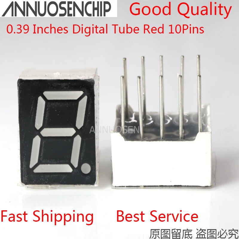 50PCS 0.39 inches Red 3191BS 3191AS 1 Ways 10Pins Common Anode Cathode Single Digital Tube LED Display Modules
50PCS 0.39 inches Red 3191BS 3191AS 1 Ways 10Pins Common Anode Cathode Single Digital Tube LED Display Modules