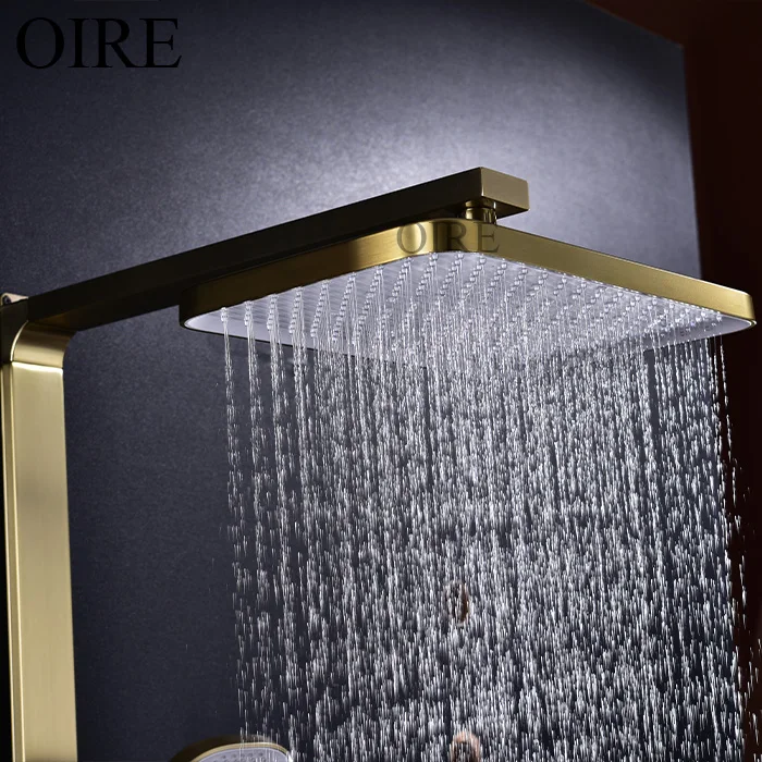 Luxury Brass Thermostatic Shower Set with Shelf Soft Spray Rain Shower Faucet Brushed for Households
Luxury Brass Thermostatic Shower Set with Shelf Soft Spray Rain Shower Faucet Brushed for Households