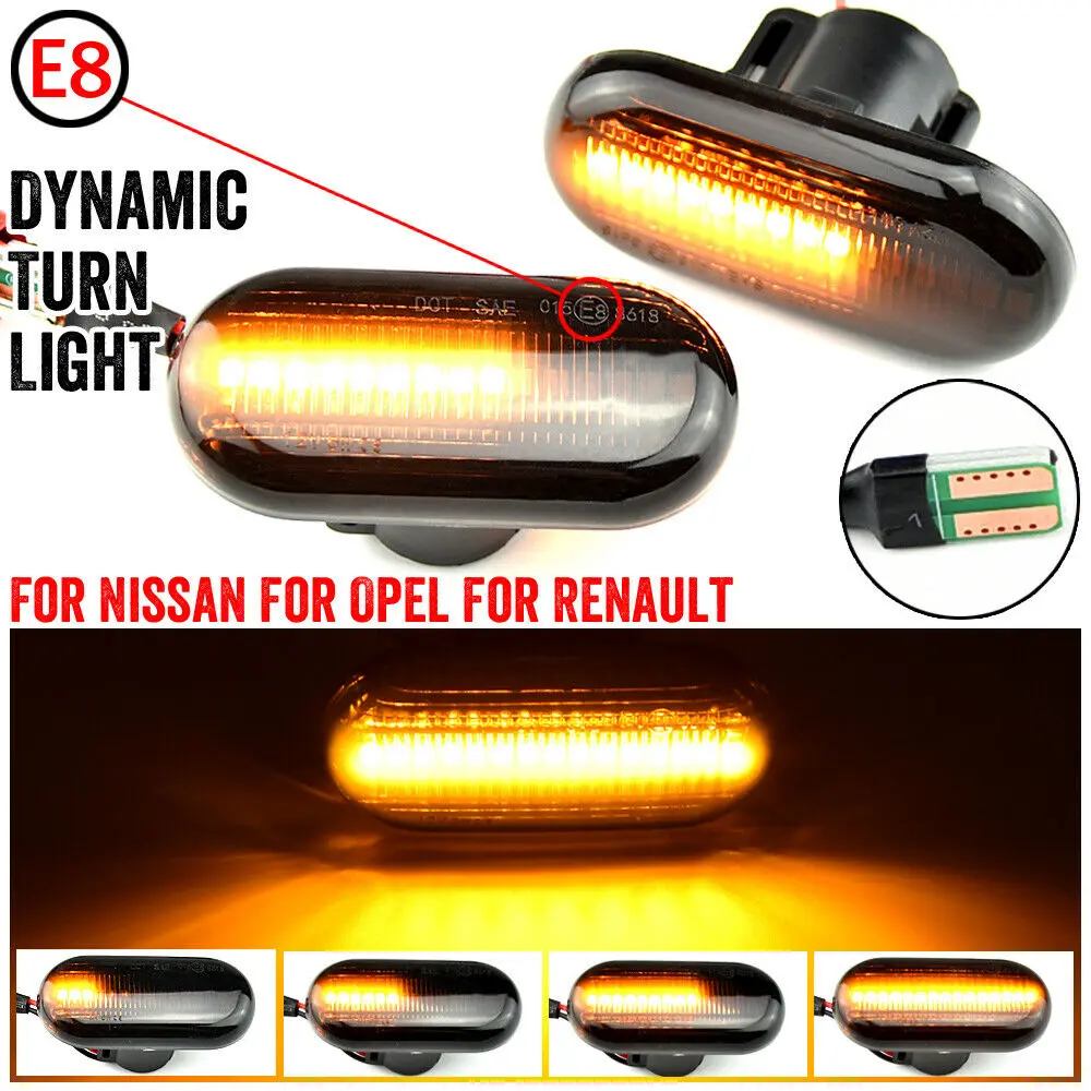 Black Smoked Lens Side Indicator LED Repeater Light Turn Signal Blinker Lamp For Vauxhall Vivaro Movano A
Black Smoked Lens Side Indicator LED Repeater Light Turn Signal Blinker Lamp For Vauxhall Vivaro Movano A