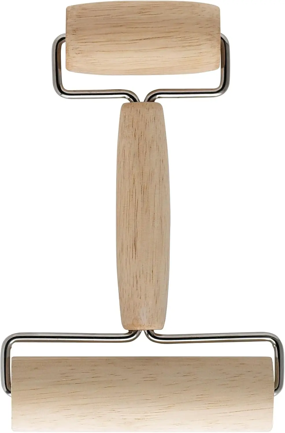 Double Dough Roller, Wood with Iron, 4.125-Inch and 2.375-Inch, Smooth Even Rolling for Dough and Pastry
Double Dough Roller, Wood with Iron, 4.125-Inch and 2.375-Inch, Smooth Even Rolling for Dough and Pastry
