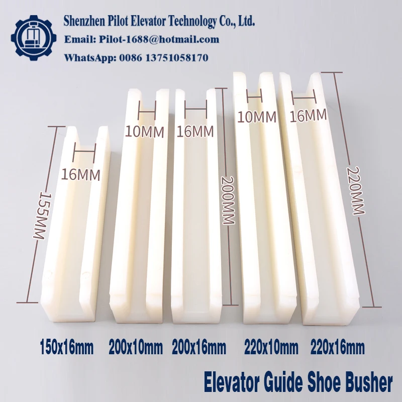 Elevator Spare Parts Elevator Guide Shoe Lining 150*16mm 200*10mm 200*16mm 220*10mm 220*16mm Elevator Guide Boot Liner
Elevator Spare Parts Elevator Guide Shoe Lining 150*16mm 200*10mm 200*16mm 220*10mm 220*16mm Elevator Guide Boot Liner