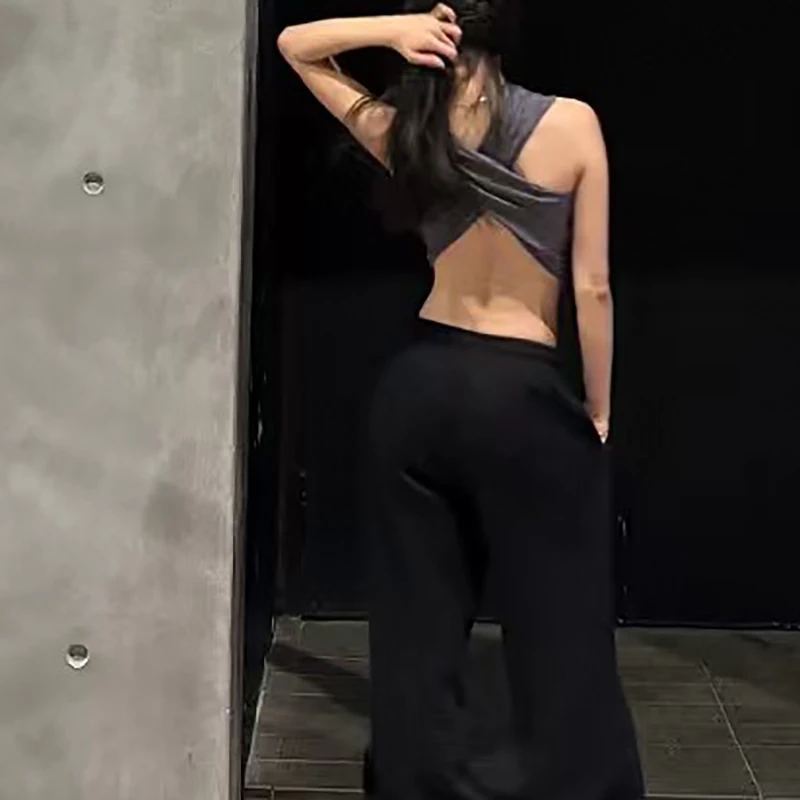 Women's Sexy Knit Ruched Waist Crossover Backless Top,Sleeveless Tank Top,High Quality Cotton Sleeveless T-Shirt,2025,New
Women's Sexy Knit Ruched Waist Crossover Backless Top,Sleeveless Tank Top,High Quality Cotton Sleeveless T-Shirt,2025,New