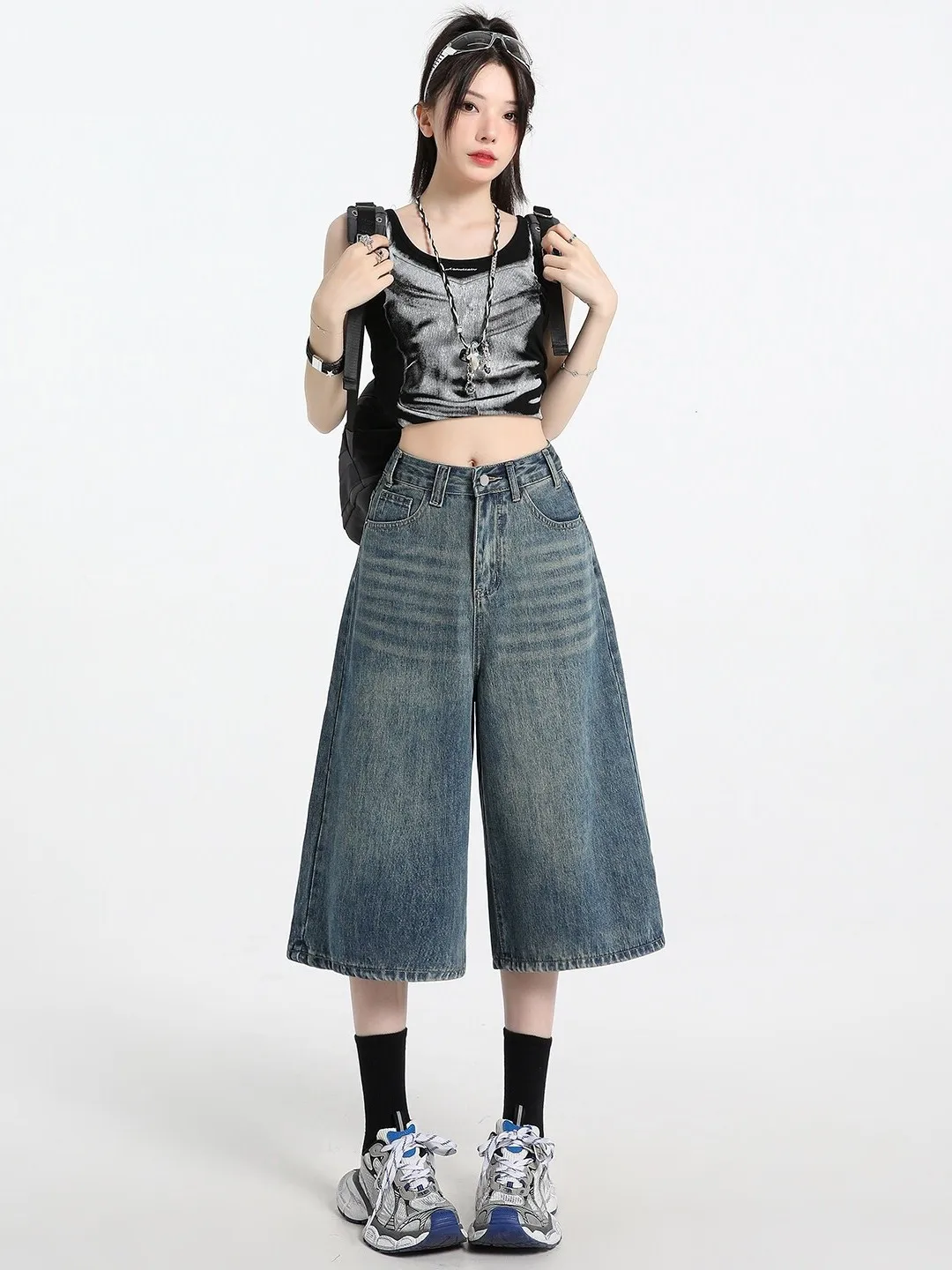 High Waist Wide Leg Jeans Women's Summer New Style Vintage Thin Seven-Five Denim Pants Lazy Street Style Loose Slimming
High Waist Wide Leg Jeans Women's Summer New Style Vintage Thin Seven-Five Denim Pants Lazy Street Style Loose Slimming