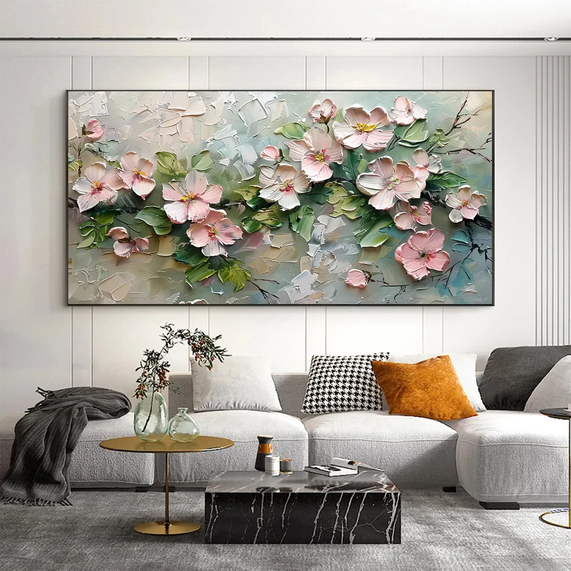 Abstract Floral Painting on Canvas, 2D Flat Flower Wall Art, Pastel Floral Artwork for Living Room Decor, No Framed Poster, Ho
Abstract Floral Painting on Canvas, 2D Flat Flower Wall Art, Pastel Floral Artwork for Living Room Decor, No Framed Poster, Ho