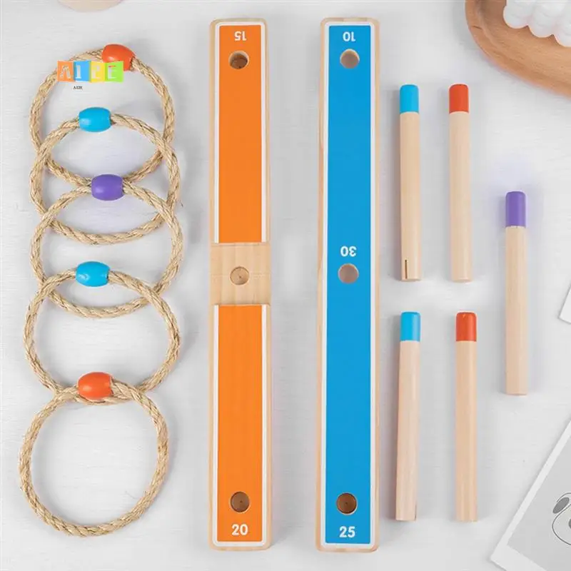 A12E-Ring Toss Toy Set Kids Outdoor Throwing Ring Game 3-12 Years Kids Outdoor Games Wooden Ring Throwing Play Tape
A12E-Ring Toss Toy Set Kids Outdoor Throwing Ring Game 3-12 Years Kids Outdoor Games Wooden Ring Throwing Play Tape