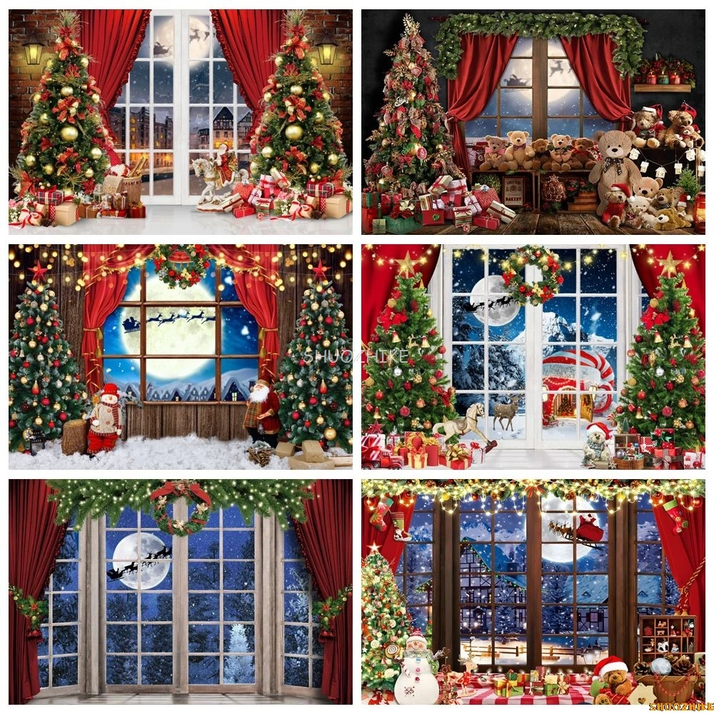 Christmas Tree Moon Window Backdrop Glitter Lights Family Xmas Eve Party Decor Kids Portrait Photography Background Photostudio
Christmas Tree Moon Window Backdrop Glitter Lights Family Xmas Eve Party Decor Kids Portrait Photography Background Photostudio