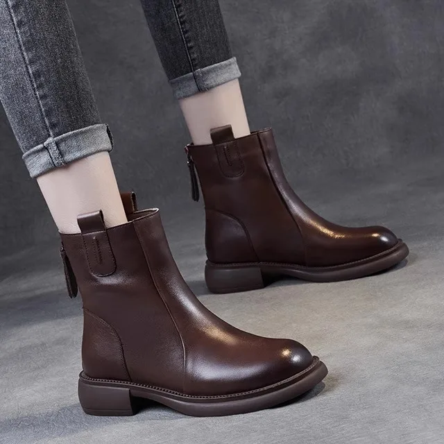 Brown Leather Chelsea Boots Women's Short Boots Boots Mid-Calf Cigarette Boots Thin Boots Tailored Goods Out-of-stock ...
Brown Leather Chelsea Boots Women's Short Boots Boots Mid-Calf Cigarette Boots Thin Boots Tailored Goods Out-of-stock ...