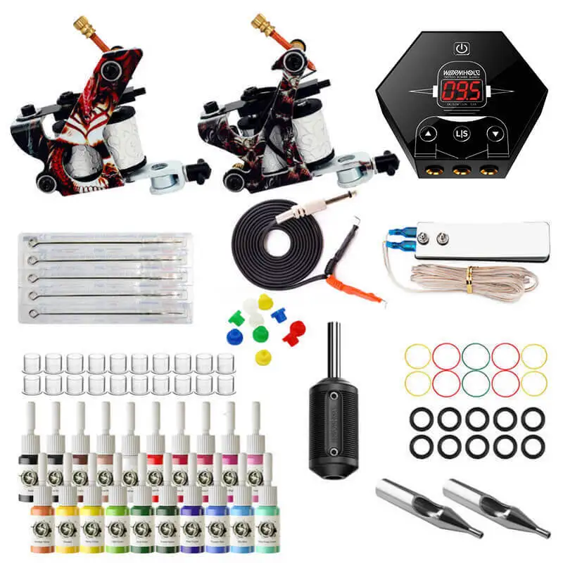 Tattoo Machine Set Hexagon LED LCD Tattoo Power Supply 20 Colors 5 Tattoo Needles Double Machine Tattoo Set Aluminum Box
Tattoo Machine Set Hexagon LED LCD Tattoo Power Supply 20 Colors 5 Tattoo Needles Double Machine Tattoo Set Aluminum Box
