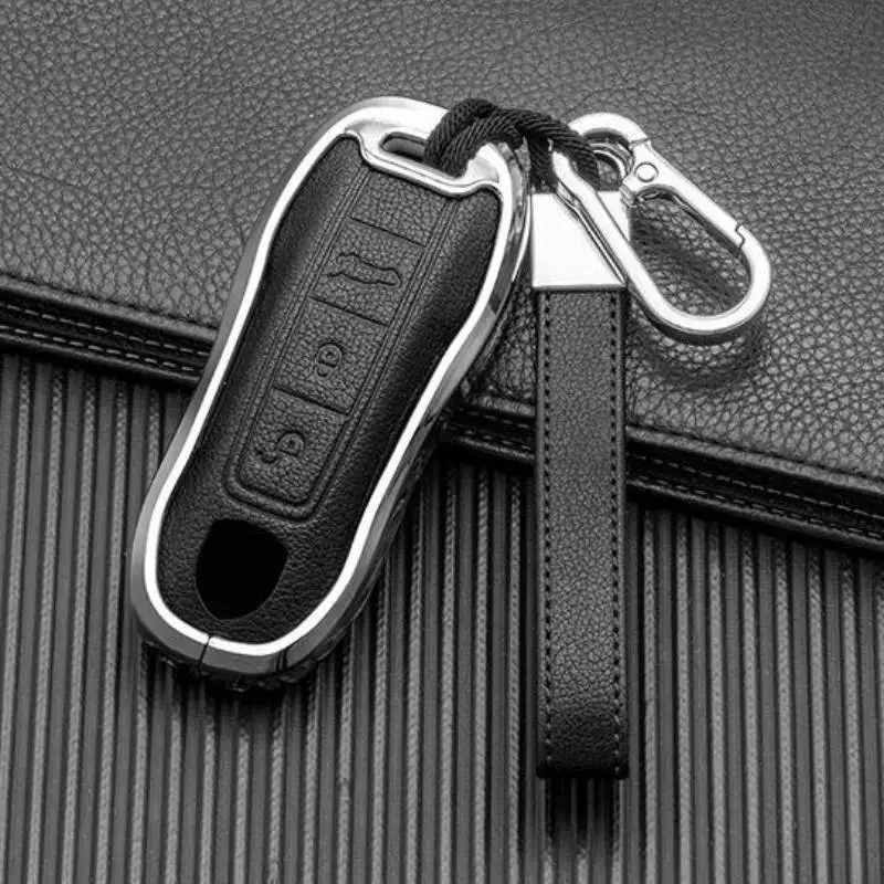 Роскошный кожаный автомобильный чехол для ключей, чехол для Брелока Для Porsche cayera 718 958 Panamera 911 Macan, металлический защитный чехол для ключей
Роскошный кожаный автомобильный чехол для ключей, чехол для Брелока Для Porsche cayera 718 958 Panamera 911 Macan, металлический защитный чехол для ключей
