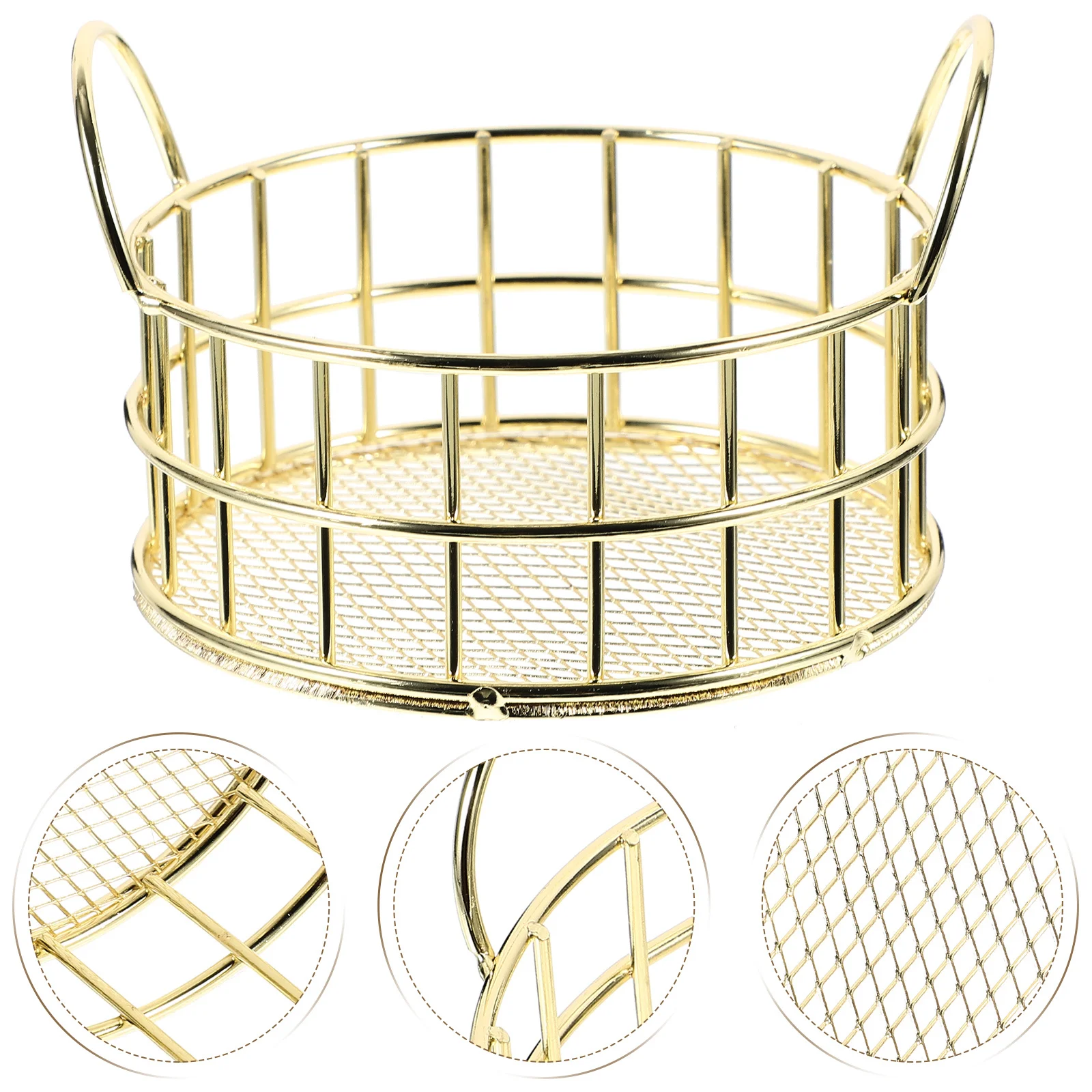 Small Round Metal Wire Storage Basket Organizer Basket for Desktop Office Home Fruit Storage Container
Small Round Metal Wire Storage Basket Organizer Basket for Desktop Office Home Fruit Storage Container