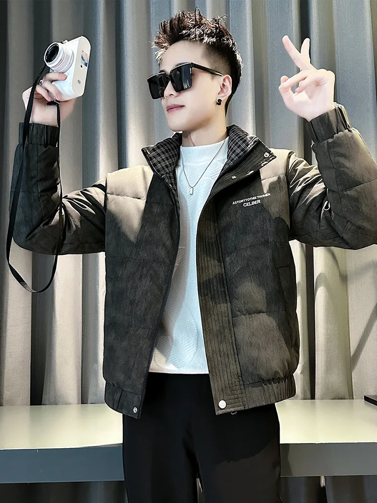 Модная утепленная зимняя хлопковая куртка для мужчин с воротником-стойкой, в клетку, стильный дизайн, повседневная, с длинными рукавами
Модная утепленная зимняя хлопковая куртка для мужчин с воротником-стойкой, в клетку, стильный дизайн, повседневная, с длинными рукавами