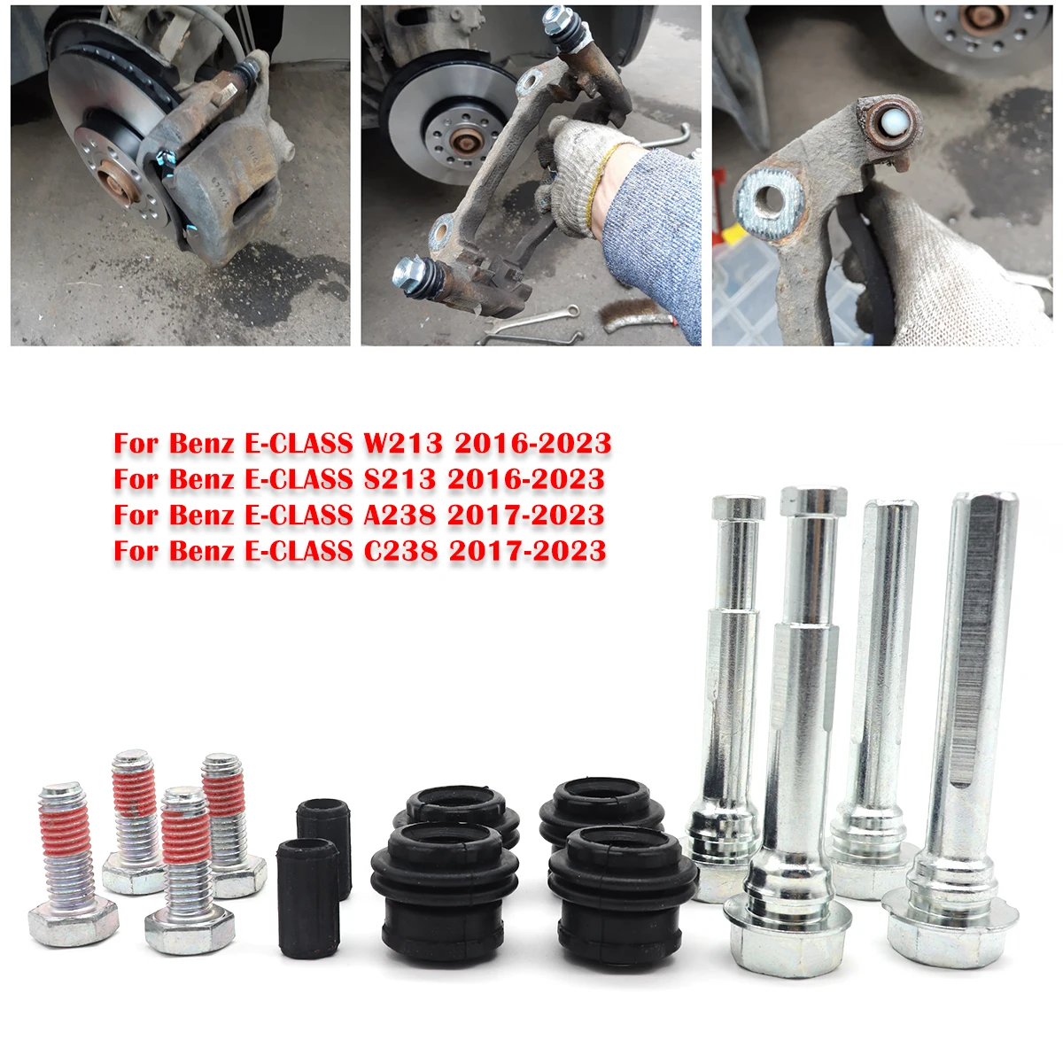 14pc Brake Caliper Cylinder Slider Guide Pin For Benz E-CLASS W213 S213 A238 C238 For Disc Housing Bolts Bushing Boot Seal Kit
14pc Brake Caliper Cylinder Slider Guide Pin For Benz E-CLASS W213 S213 A238 C238 For Disc Housing Bolts Bushing Boot Seal Kit