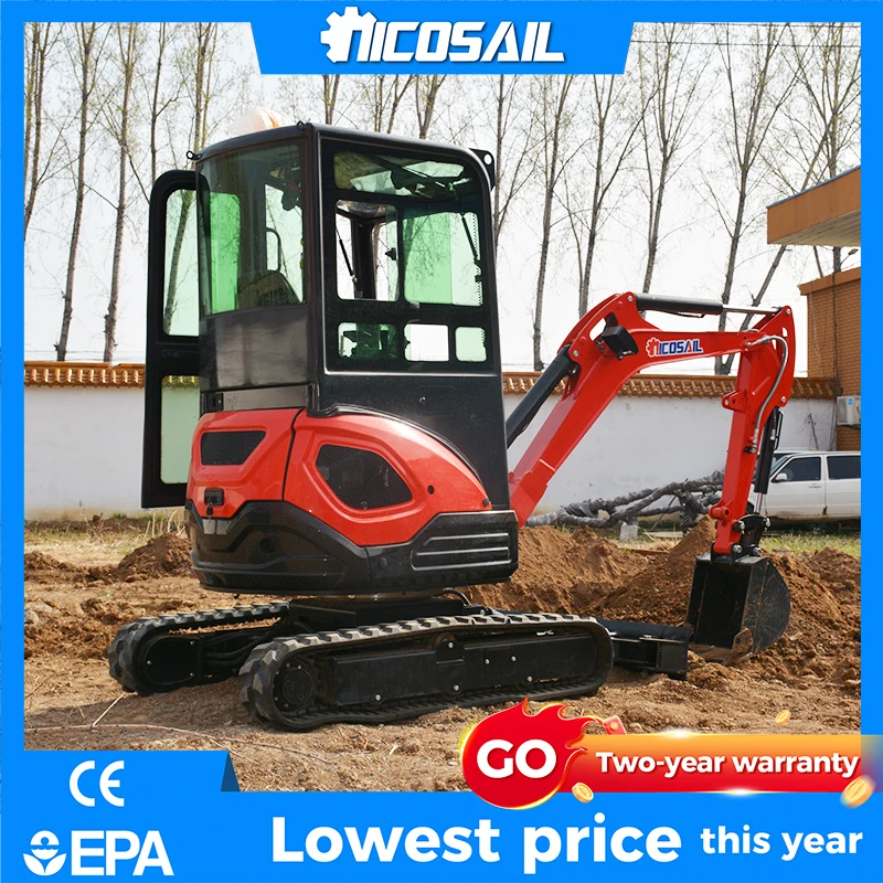 OKW25U Compact Excavator 24Kpa Ground Pressure 2650mm Max Digging Depth Residential Use - Customizable
OKW25U Compact Excavator 24Kpa Ground Pressure 2650mm Max Digging Depth Residential Use - Customizable