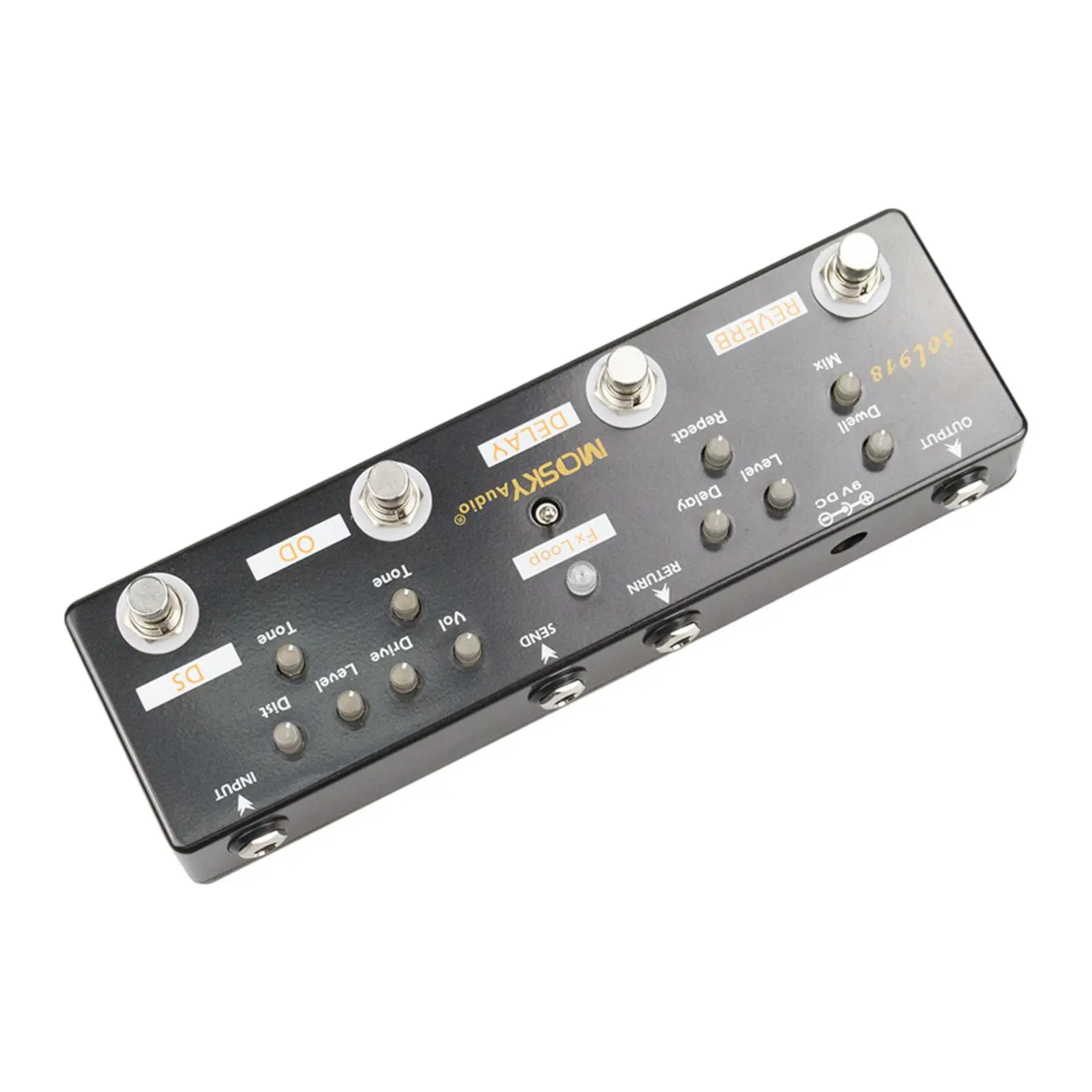 Effect Pedal Metal Shell Sound Effect Compact True Bypass 5 in 1 Compositor Music Instrument Accessory Electric Guitar Effector
Effect Pedal Metal Shell Sound Effect Compact True Bypass 5 in 1 Compositor Music Instrument Accessory Electric Guitar Effector