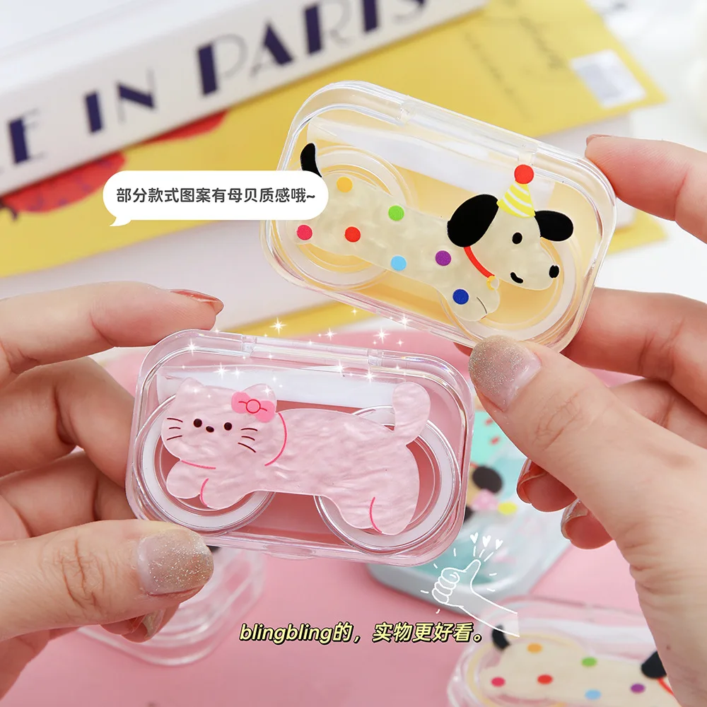 Прозрачный футляр для контактных линз с мультяшным дизайном, пластиковый контейнер для ухода за контактными линзами, для путешествий и ванной комнаты
Прозрачный футляр для контактных линз с мультяшным дизайном, пластиковый контейнер для ухода за контактными линзами, для путешествий и ванной комнаты