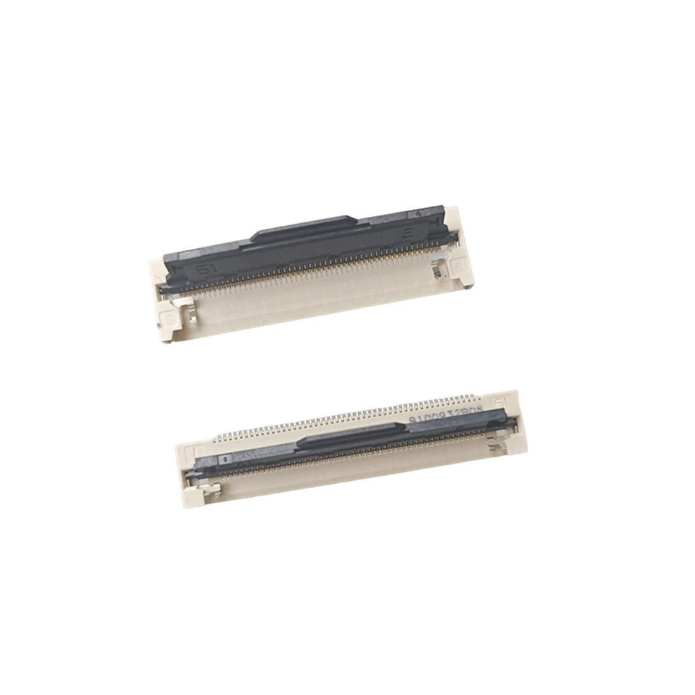 10Pcs 0.5mm FPC FFC Connector 51P Front Flip Cover Wide Body LCD Socket with Buckle for Electronic Components Market
10Pcs 0.5mm FPC FFC Connector 51P Front Flip Cover Wide Body LCD Socket with Buckle for Electronic Components Market