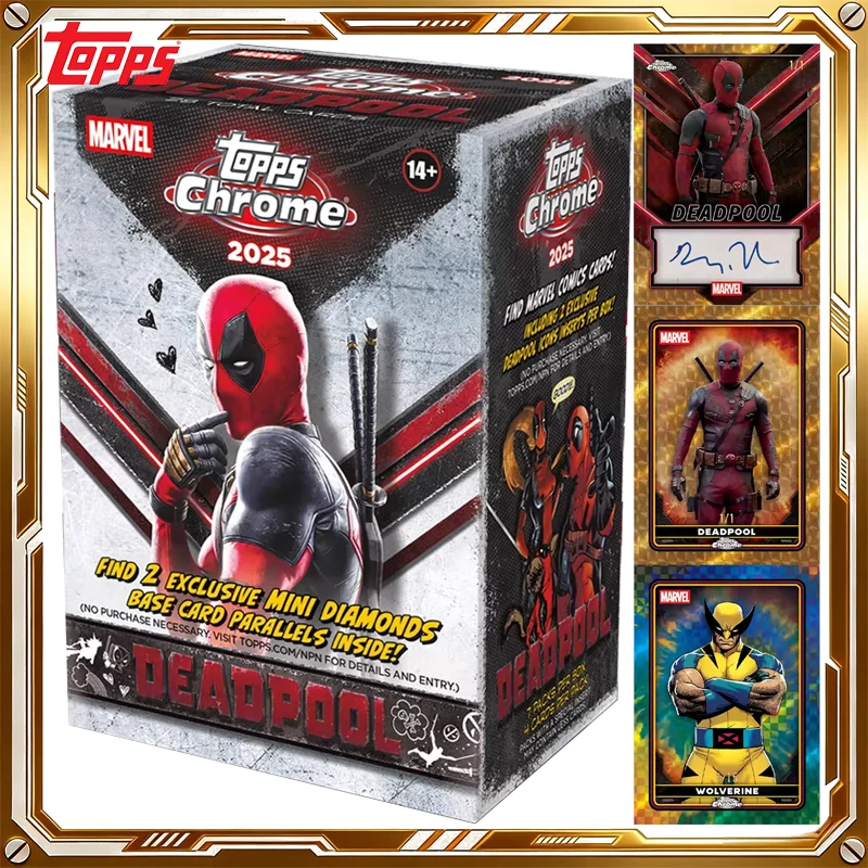 Коллекционная карточка Topps Chrome Deadpool 2025 Marvel: Райан Рейнольдс, Росомаха. Загадочная коробка. Оригинальные коллекционные карточки. Игровой набор. Подарки на праздники и дни рождения.
Коллекционная карточка Topps Chrome Deadpool 2025 Marvel: Райан Рейнольдс, Росомаха. Загадочная коробка. Оригинальные коллекционные карточки. Игровой набор. Подарки на праздники и дни рождения.