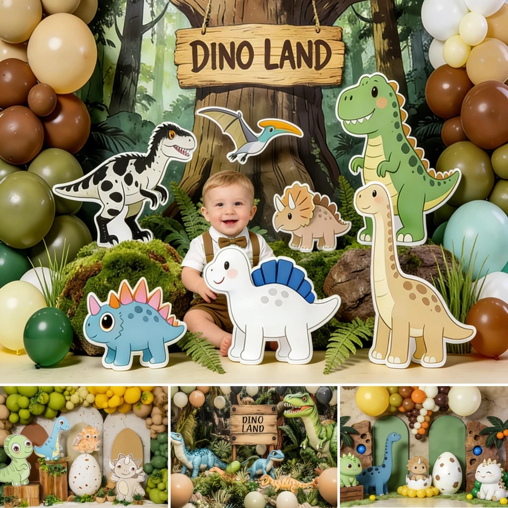 Dinosaur Land Kids 1st Birthday Party Backdrop Jungle Tyrannosaurus Rex Eggs Ballons Decor Boys Portrait Background Photo Studio
Dinosaur Land Kids 1st Birthday Party Backdrop Jungle Tyrannosaurus Rex Eggs Ballons Decor Boys Portrait Background Photo Studio