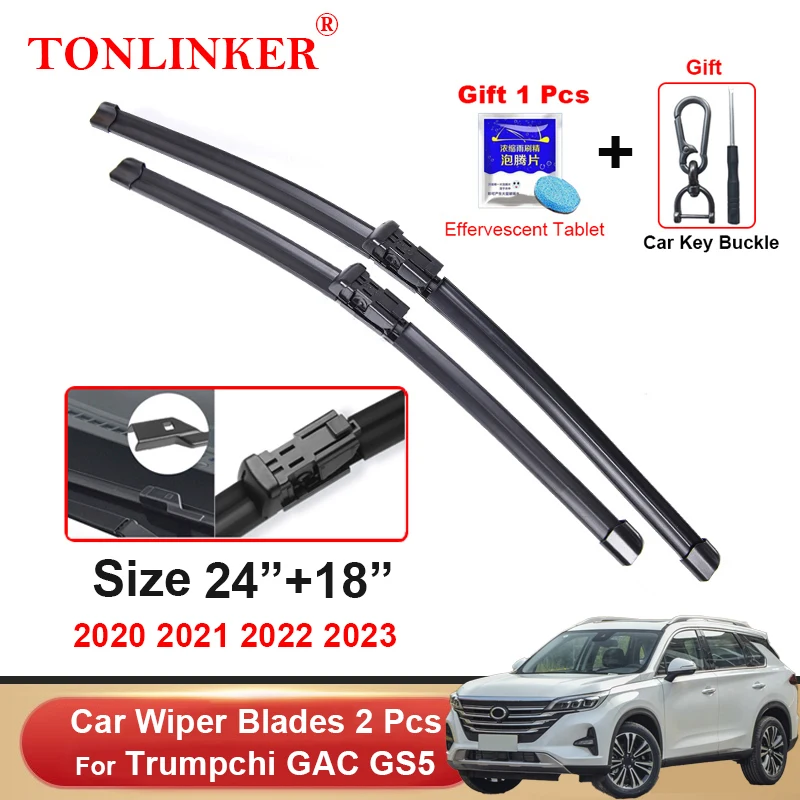 TONLINKER Car Wiper Blades For GAC GS5 SUV 2020 2021 2022 2023 Car Accessories Front Windscreen Wiper Blade Brushes Cutter Goods
TONLINKER Car Wiper Blades For GAC GS5 SUV 2020 2021 2022 2023 Car Accessories Front Windscreen Wiper Blade Brushes Cutter Goods