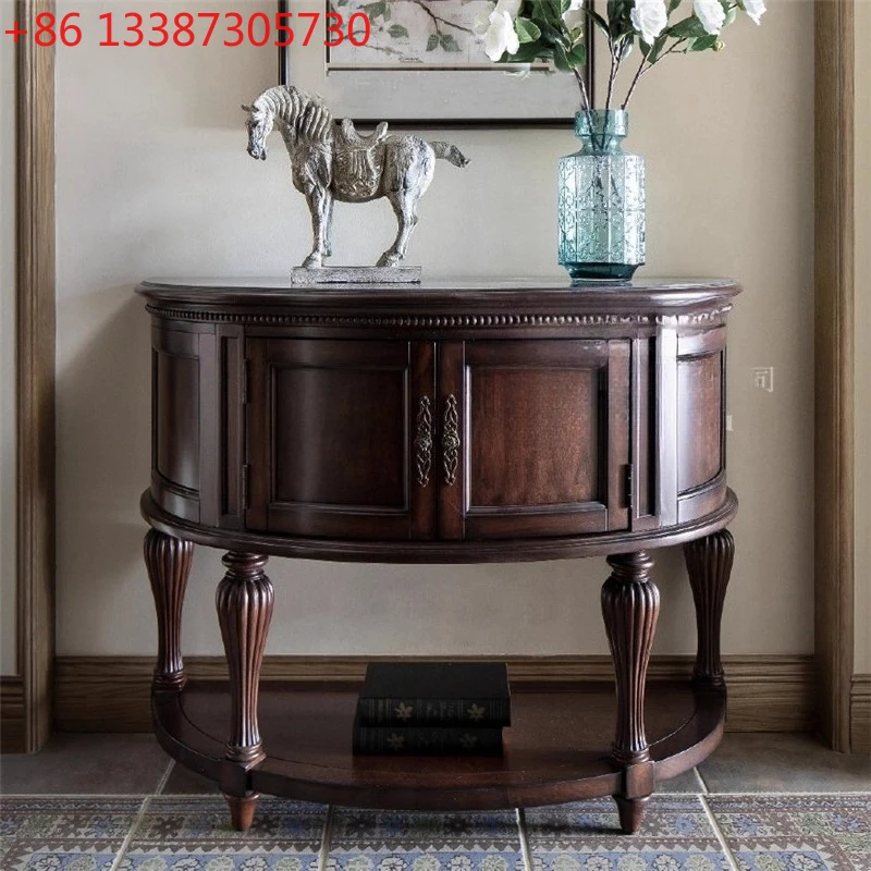 American light luxury solid wood porch cabinet designer model room foyer decorative cabinet
American light luxury solid wood porch cabinet designer model room foyer decorative cabinet