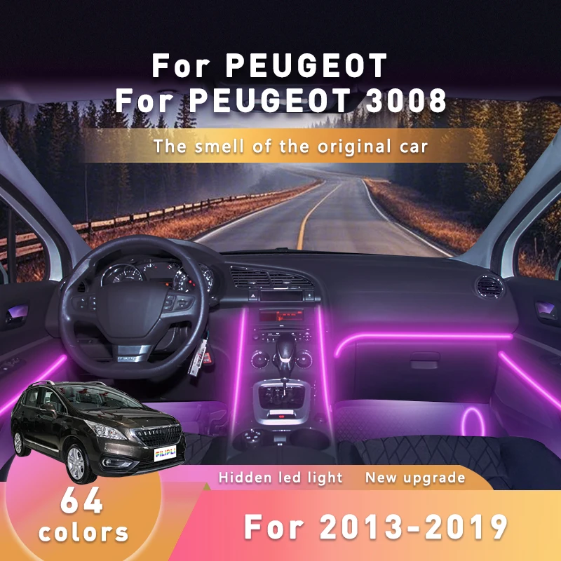 FILIPLI For PEUGEOT 3008 For 2013-2019 Music Sync Dynamic Atmosphere Light DIY RGB Cyberpunk Car Interior LED Strip Easy Install
FILIPLI For PEUGEOT 3008 For 2013-2019 Music Sync Dynamic Atmosphere Light DIY RGB Cyberpunk Car Interior LED Strip Easy Install