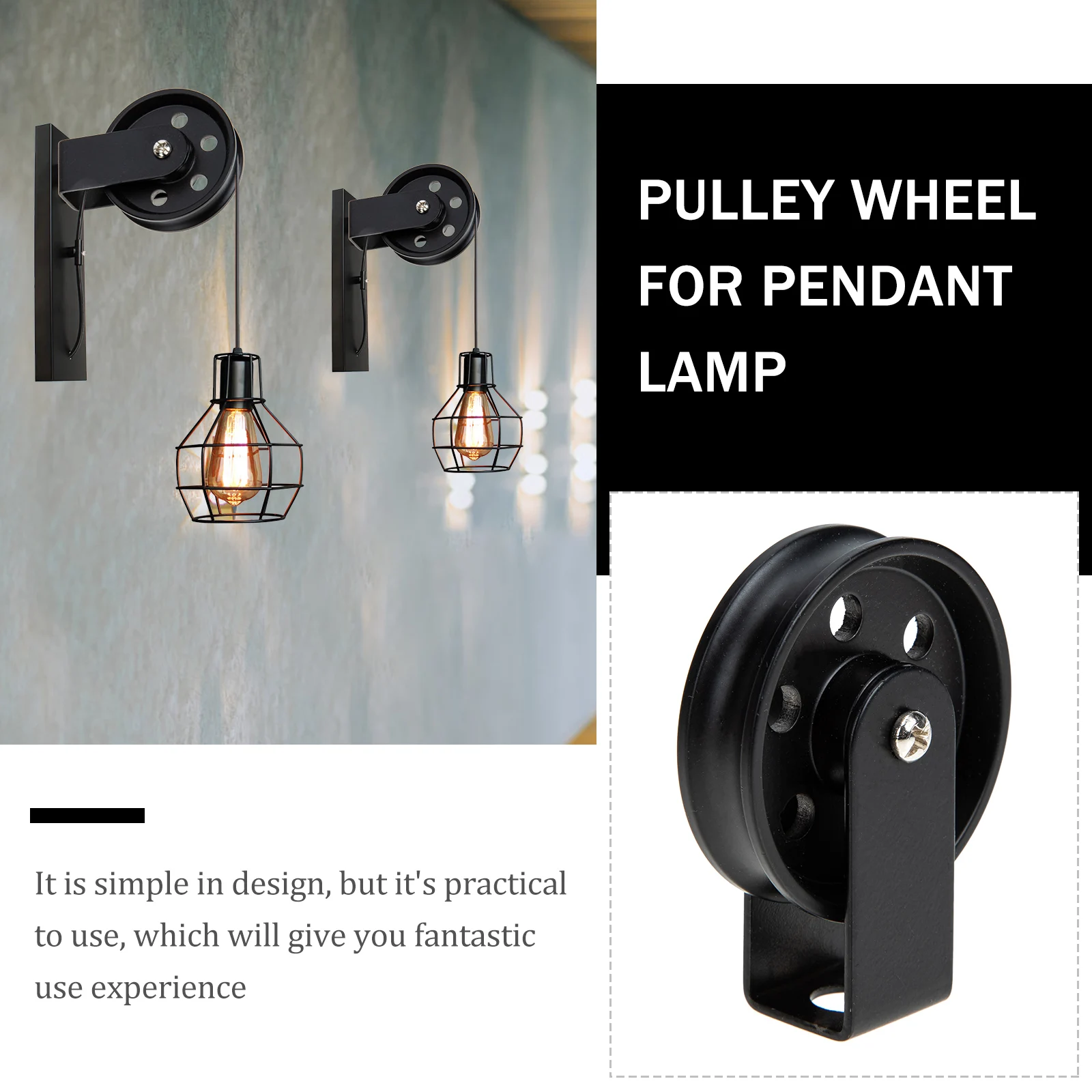 Vintage Black Retro Black Wheel Wheel Iron Retro Diy Wall Lamp Pendant Light Decorative Accessory Durable Easy Install
Vintage Black Retro Black Wheel Wheel Iron Retro Diy Wall Lamp Pendant Light Decorative Accessory Durable Easy Install
