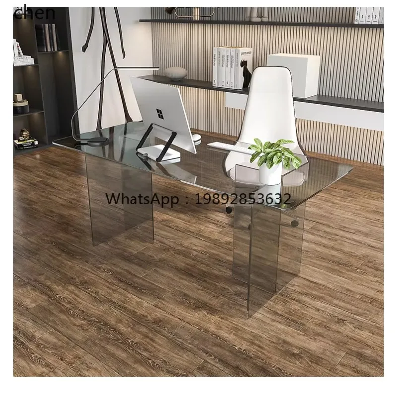 HXL desk tempered glass computer home desk acrylic modern writing desk
HXL desk tempered glass computer home desk acrylic modern writing desk