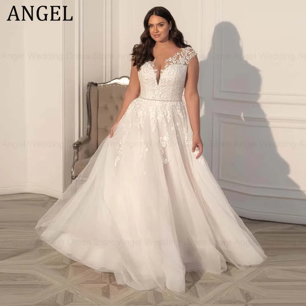 Свадебные платья ANGEL на заказ больших размеров 2026: с рукавами-крылышками, V-образным вырезом, бисером и аппликациями, фасон А-силуэт, из фатина, Vestidos De Noiva
Свадебные платья ANGEL на заказ больших размеров 2026: с рукавами-крылышками, V-образным вырезом, бисером и аппликациями, фасон А-силуэт, из фатина, Vestidos De Noiva