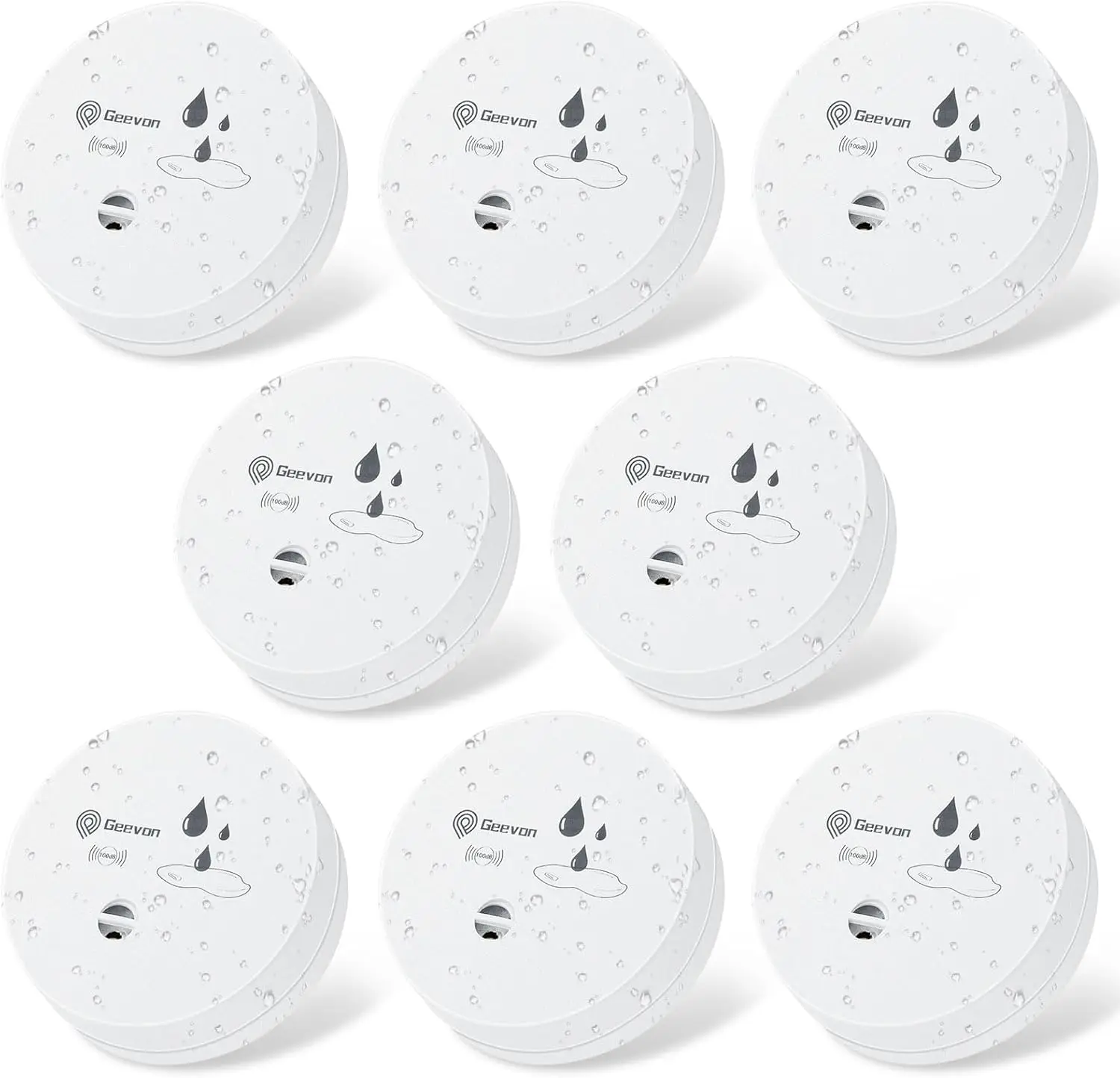 8-Pack Water Leak Detectors with 100dB Alarm for Home Basements Bathrooms Kitchens Garages Attics Battery Included
8-Pack Water Leak Detectors with 100dB Alarm for Home Basements Bathrooms Kitchens Garages Attics Battery Included