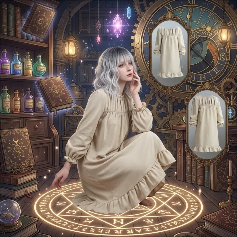 Anime Game Cosplay Set Reeequlem EEmilLy Ruffle Patchwork Dress Gradient Silver Gray Wig Full Set for Halloween Party Cosplay
Anime Game Cosplay Set Reeequlem EEmilLy Ruffle Patchwork Dress Gradient Silver Gray Wig Full Set for Halloween Party Cosplay