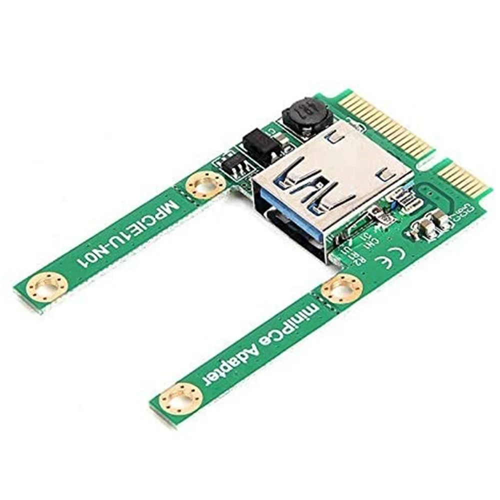 AU32-Mini PCI-E to USB3.0 Adapter Card PCIe to USB 3.0 Adapter, Suitable for Notebook Computers
AU32-Mini PCI-E to USB3.0 Adapter Card PCIe to USB 3.0 Adapter, Suitable for Notebook Computers