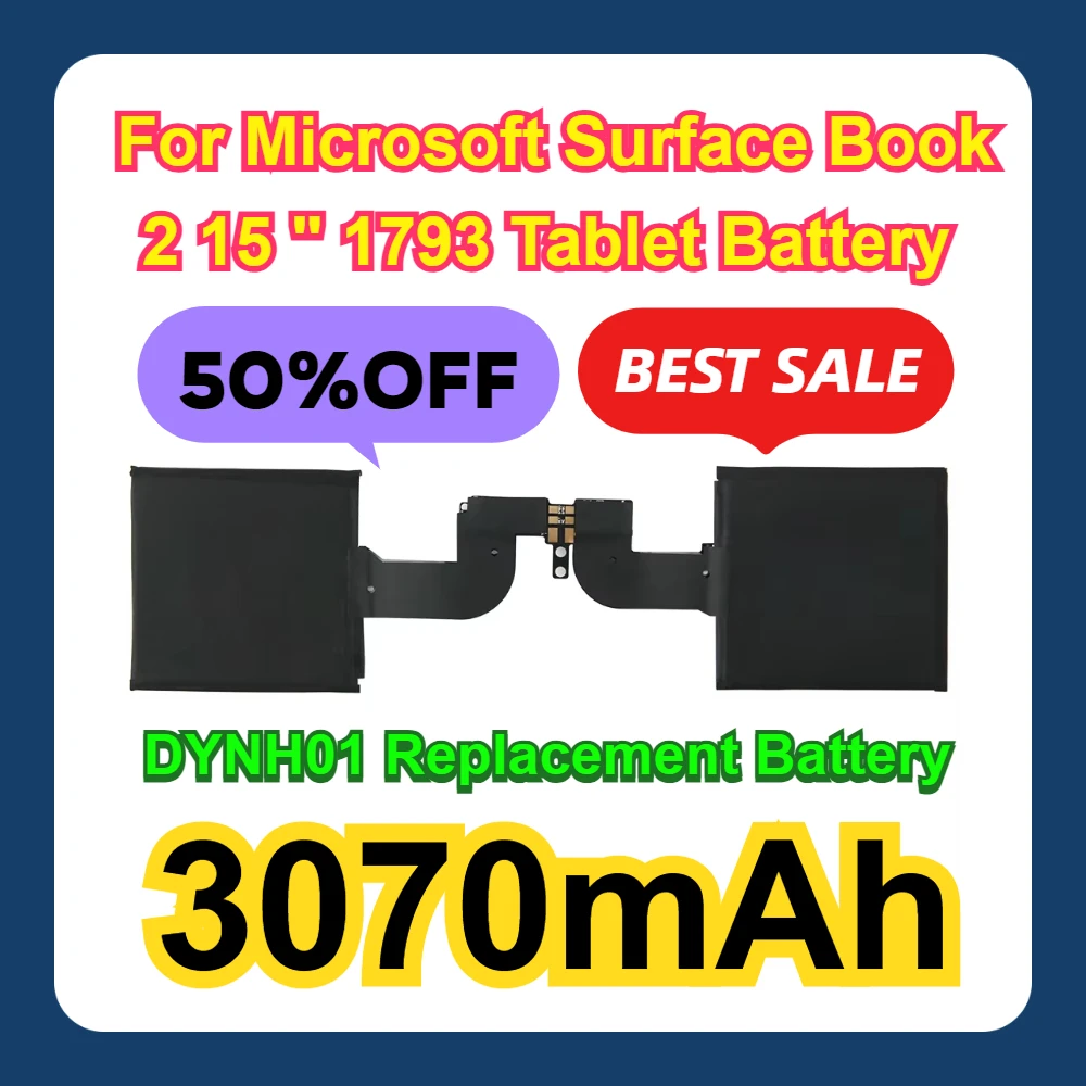 For Microsoft Surface Book 2 15 " 1793 Tablet Battery DYNH01 Replacement 3070mAh Battery
For Microsoft Surface Book 2 15 " 1793 Tablet Battery DYNH01 Replacement 3070mAh Battery