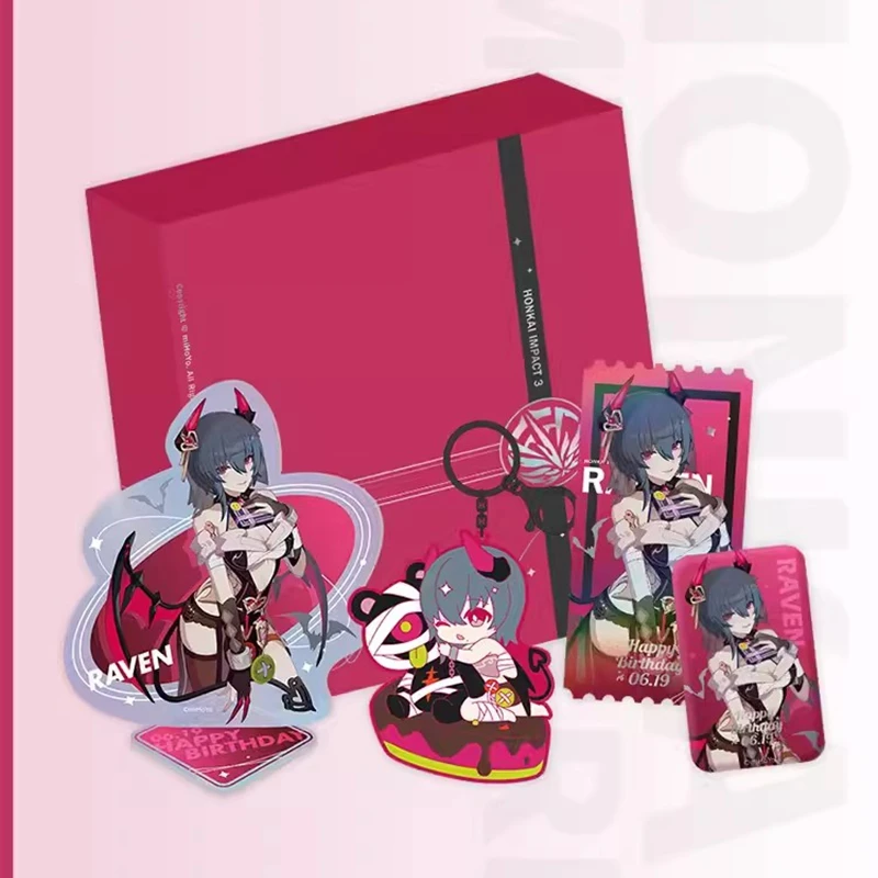 HONKAI IMPACT 3RD RAVEN Theme 2023 Birthday Gift Box Game Official miHoYo Anime Accessories Set Cos Anime Stand Badge Pendant
HONKAI IMPACT 3RD RAVEN Theme 2023 Birthday Gift Box Game Official miHoYo Anime Accessories Set Cos Anime Stand Badge Pendant