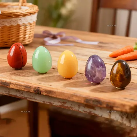 2/3/4pcs Natural Crystal Egg Set - Meditation Style Decoration, Spiritual Gift for Crystal Enthusiasts