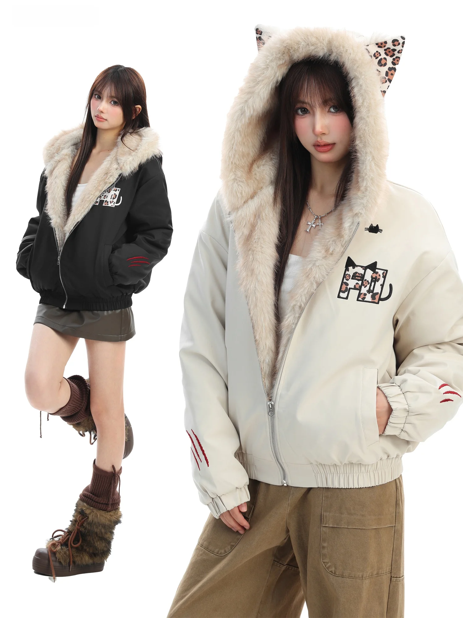 Утепленная хлопковая женская зимняя куртка с меховым воротником, капюшоном, на молнии, в уличном спортивном повседневном стиле
Утепленная хлопковая женская зимняя куртка с меховым воротником, капюшоном, на молнии, в уличном спортивном повседневном стиле