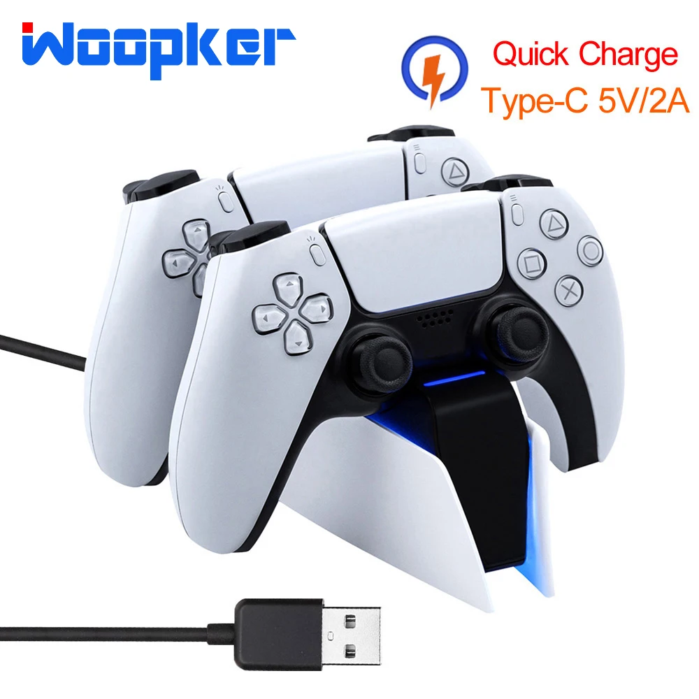 Dual Fast Charger Cradle Dock for Sony PS5 Dock Station USB Type-C Safe Charging for PlayStation 5 Controller Game Accessories
Dual Fast Charger Cradle Dock for Sony PS5 Dock Station USB Type-C Safe Charging for PlayStation 5 Controller Game Accessories