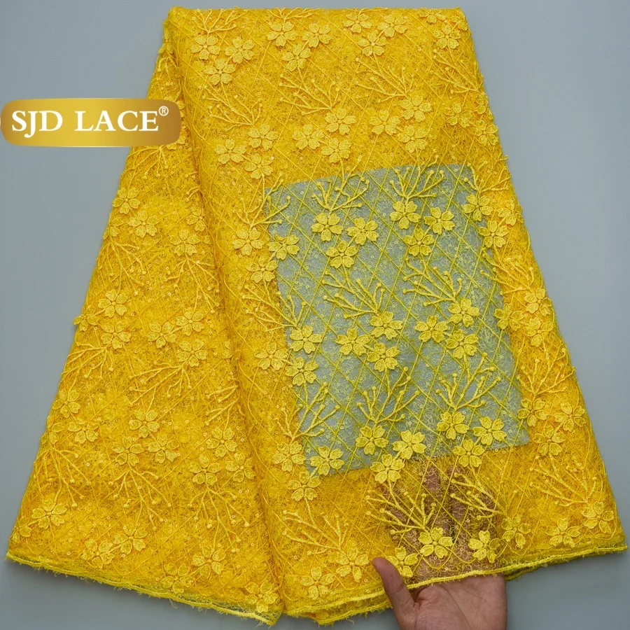 SJD LACE African French Mesh Lace Fabrics 3D Flower 2026 Latest Nigerian 5Yards Sequins Net Lace for Women Party Dress Sew 4878
SJD LACE African French Mesh Lace Fabrics 3D Flower 2026 Latest Nigerian 5Yards Sequins Net Lace for Women Party Dress Sew 4878