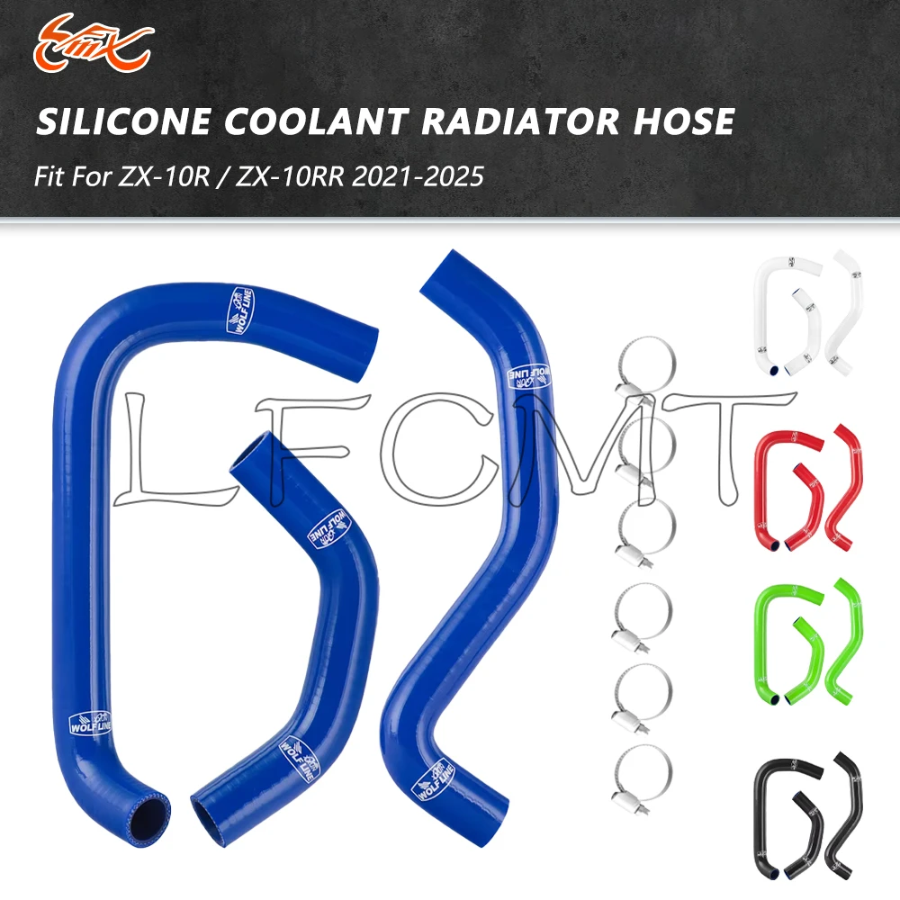 Fit for Kawasaki ZX10R ZX-10R ZX-10RR ZX10RR 2021-2025 Motorcycle Silicone Radiator Hose Kit Water-cooled Pipes Coolant Tube
Fit for Kawasaki ZX10R ZX-10R ZX-10RR ZX10RR 2021-2025 Motorcycle Silicone Radiator Hose Kit Water-cooled Pipes Coolant Tube