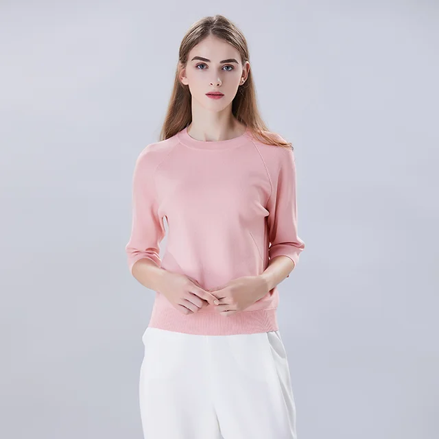 Pure Color Ice Silk Knitted oulder Insert Seven Sve round Ne T irt Spring 2024 Women's Faion Viscose Nylon Blend
Pure Color Ice Silk Knitted oulder Insert Seven Sve round Ne T irt Spring 2024 Women's Faion Viscose Nylon Blend