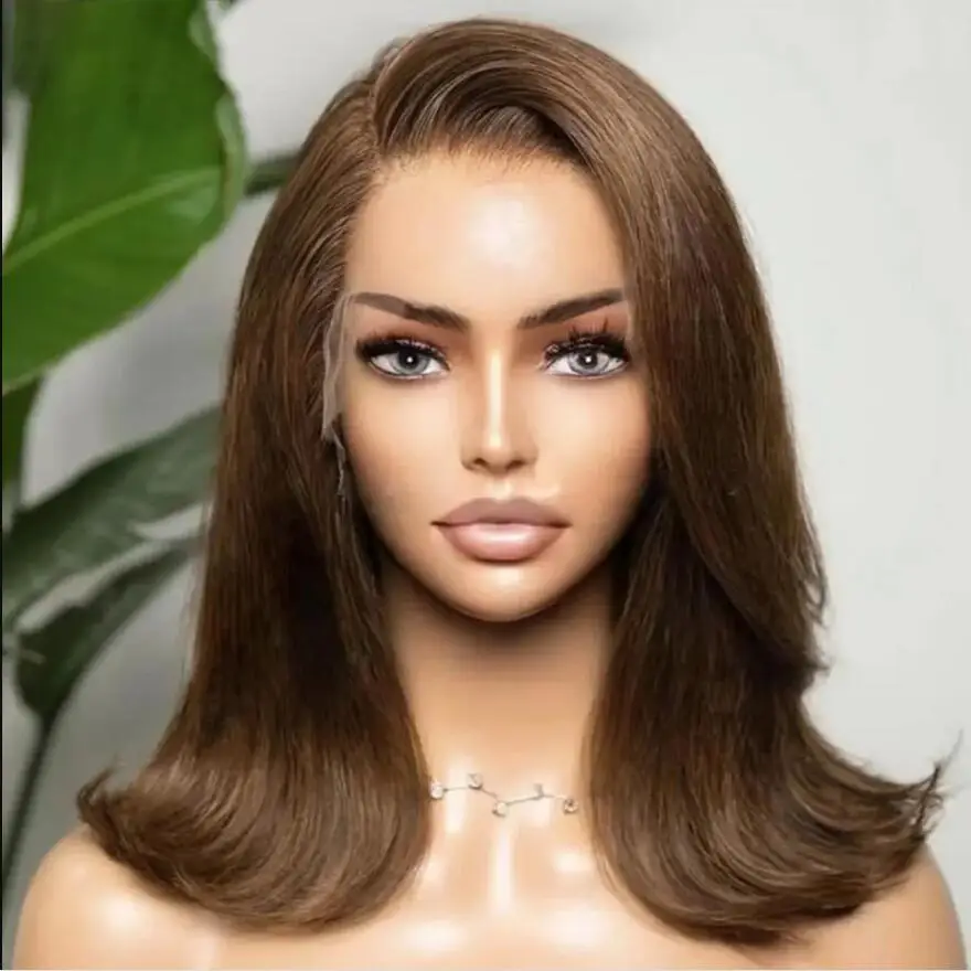 Short Glueless Soft 18inch Brown Straight 5x5 Silk Base Jewish Human Hair Wig With Baby Hair HD Lace European Hair Preplucked
Short Glueless Soft 18inch Brown Straight 5x5 Silk Base Jewish Human Hair Wig With Baby Hair HD Lace European Hair Preplucked