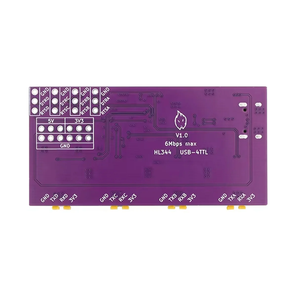 M85K New USB to 4 Channels Ways TTL Serial Port USB Type-C Interface 6Mbps High-Speed CH344 Chip Communication Conversion Modu
M85K New USB to 4 Channels Ways TTL Serial Port USB Type-C Interface 6Mbps High-Speed CH344 Chip Communication Conversion Modu