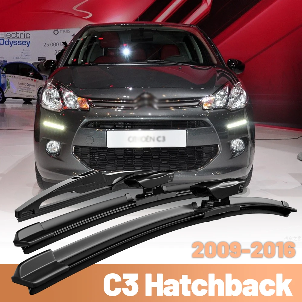 For Citroen C3 MK2 Hatchback 2009 - 2016 Wiper Front & Rear Wiper Blades Set Windshield Windscreen Window 26"+16"+12"
For Citroen C3 MK2 Hatchback 2009 - 2016 Wiper Front & Rear Wiper Blades Set Windshield Windscreen Window 26"+16"+12"