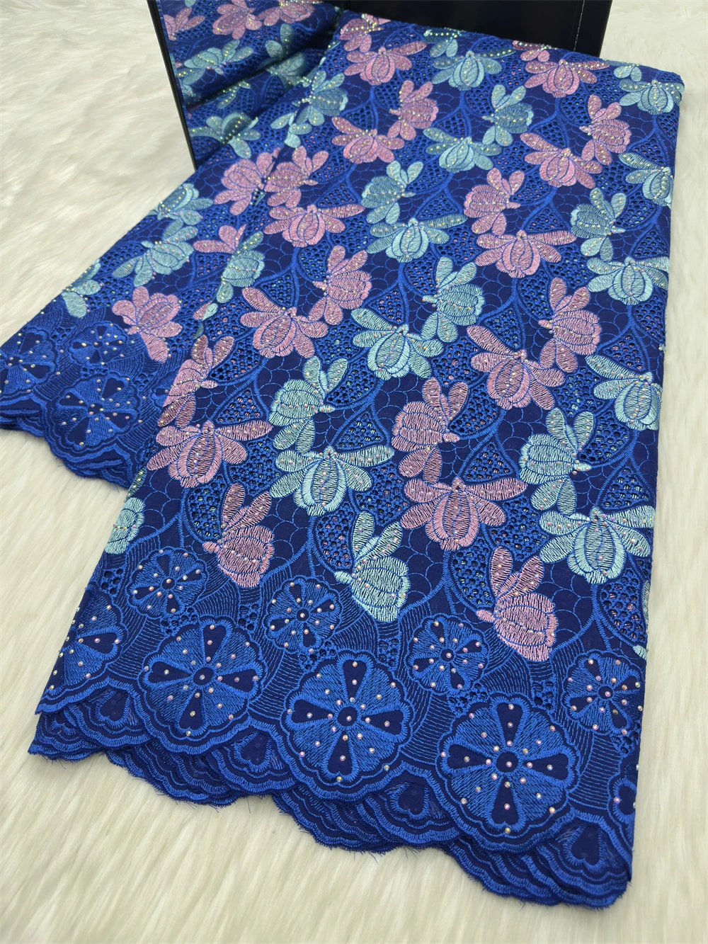 luxury african fabrics Satin Cotton Swiss Voile Lace Fabric with Stones High Quality Nigerian Lace for Party Dress 2026
luxury african fabrics Satin Cotton Swiss Voile Lace Fabric with Stones High Quality Nigerian Lace for Party Dress 2026