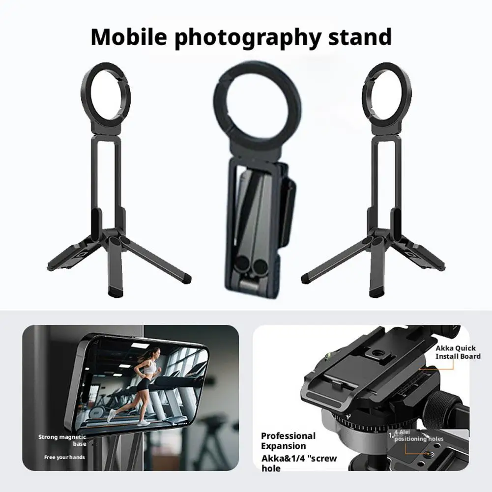 Foldable Portable Phone Holder Stand Magnetic Cell Phones Tripod Mount for IPhone 16 15 14 13 12 Pro Max Xiaomi Huawei
Foldable Portable Phone Holder Stand Magnetic Cell Phones Tripod Mount for IPhone 16 15 14 13 12 Pro Max Xiaomi Huawei