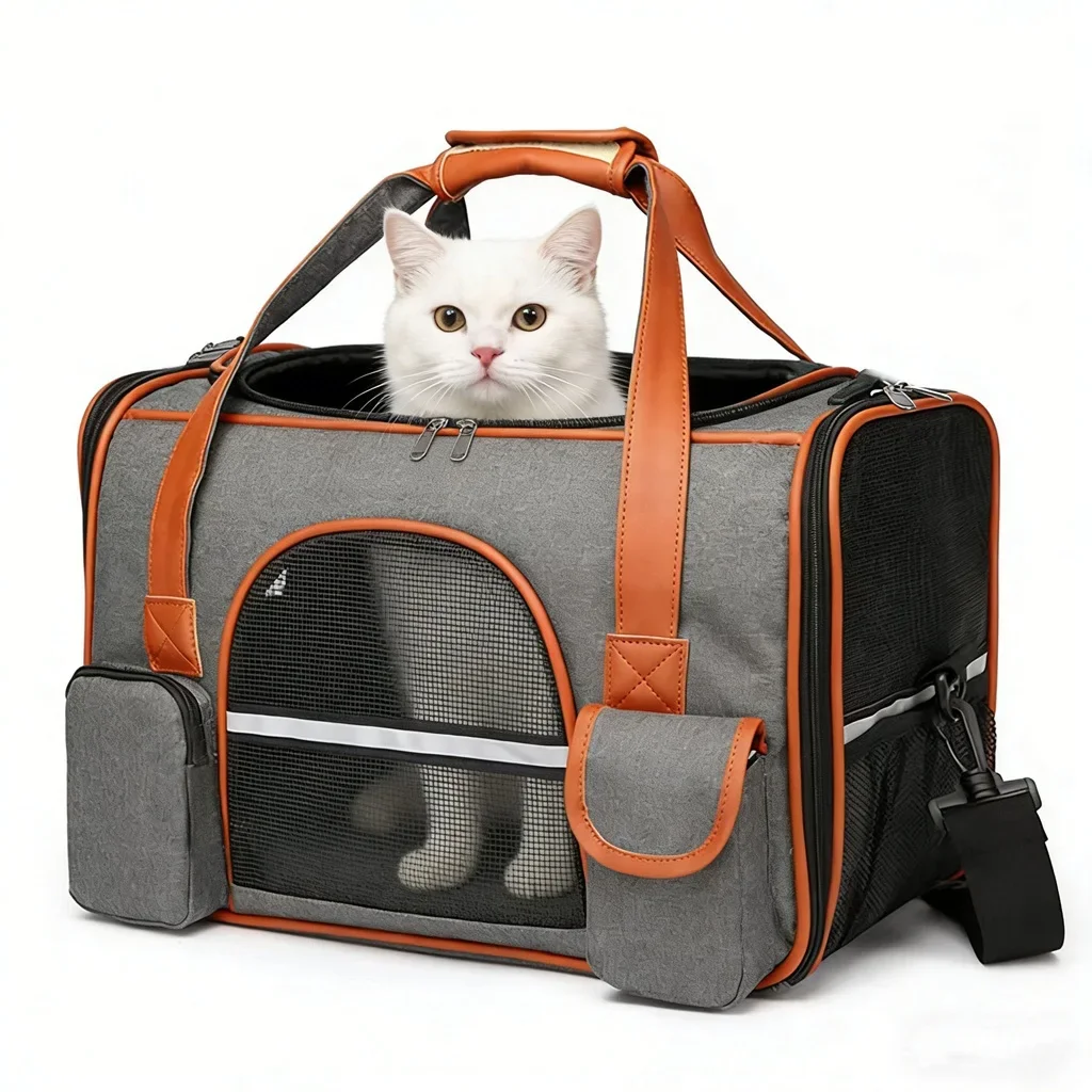 Dog Pet Carrier Bag Anti-Collapse Design Multiple Storage Pockets Cat Travel Handbag for Medium Cats, Puppy, Rabbits and Other S
Dog Pet Carrier Bag Anti-Collapse Design Multiple Storage Pockets Cat Travel Handbag for Medium Cats, Puppy, Rabbits and Other S