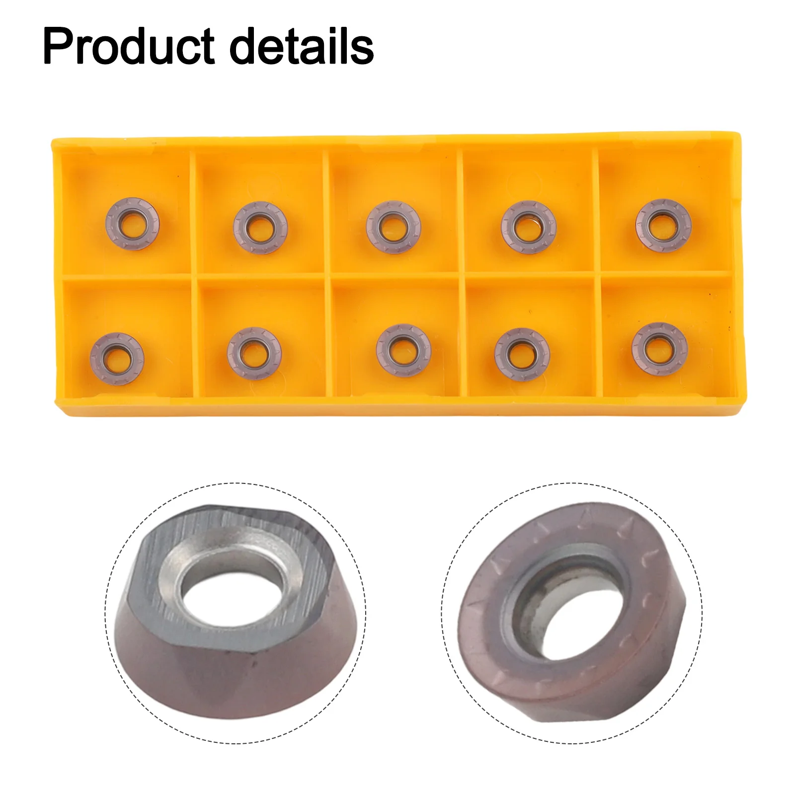 RPMT08T2M0EJS BP1125 Carbide Insert Blade for Lathe Milling Cutter 10 Inserts for Steel Stainless Steel and Cast Iron
RPMT08T2M0EJS BP1125 Carbide Insert Blade for Lathe Milling Cutter 10 Inserts for Steel Stainless Steel and Cast Iron