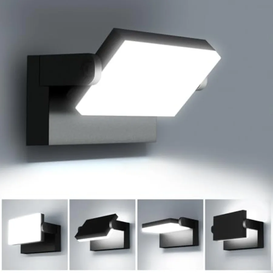 LED Outdoor Wall Lights 360° Rotatable Flood Lights Outdoor Modern Commercial Security 5000K IP65 Waterporof Wall Mounted Light
LED Outdoor Wall Lights 360° Rotatable Flood Lights Outdoor Modern Commercial Security 5000K IP65 Waterporof Wall Mounted Light