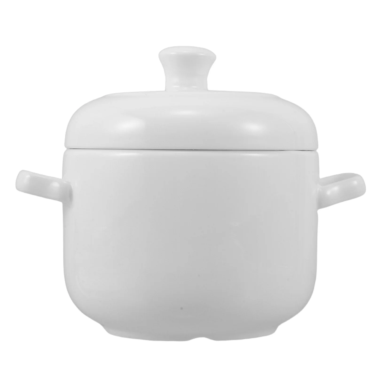Ceramic Stew Pot White Small Dual Handles Lid Porcelain Cooking Pot for Soup Steaming Slow Cooking Kitchen Double Ear Soup Bowl
Ceramic Stew Pot White Small Dual Handles Lid Porcelain Cooking Pot for Soup Steaming Slow Cooking Kitchen Double Ear Soup Bowl