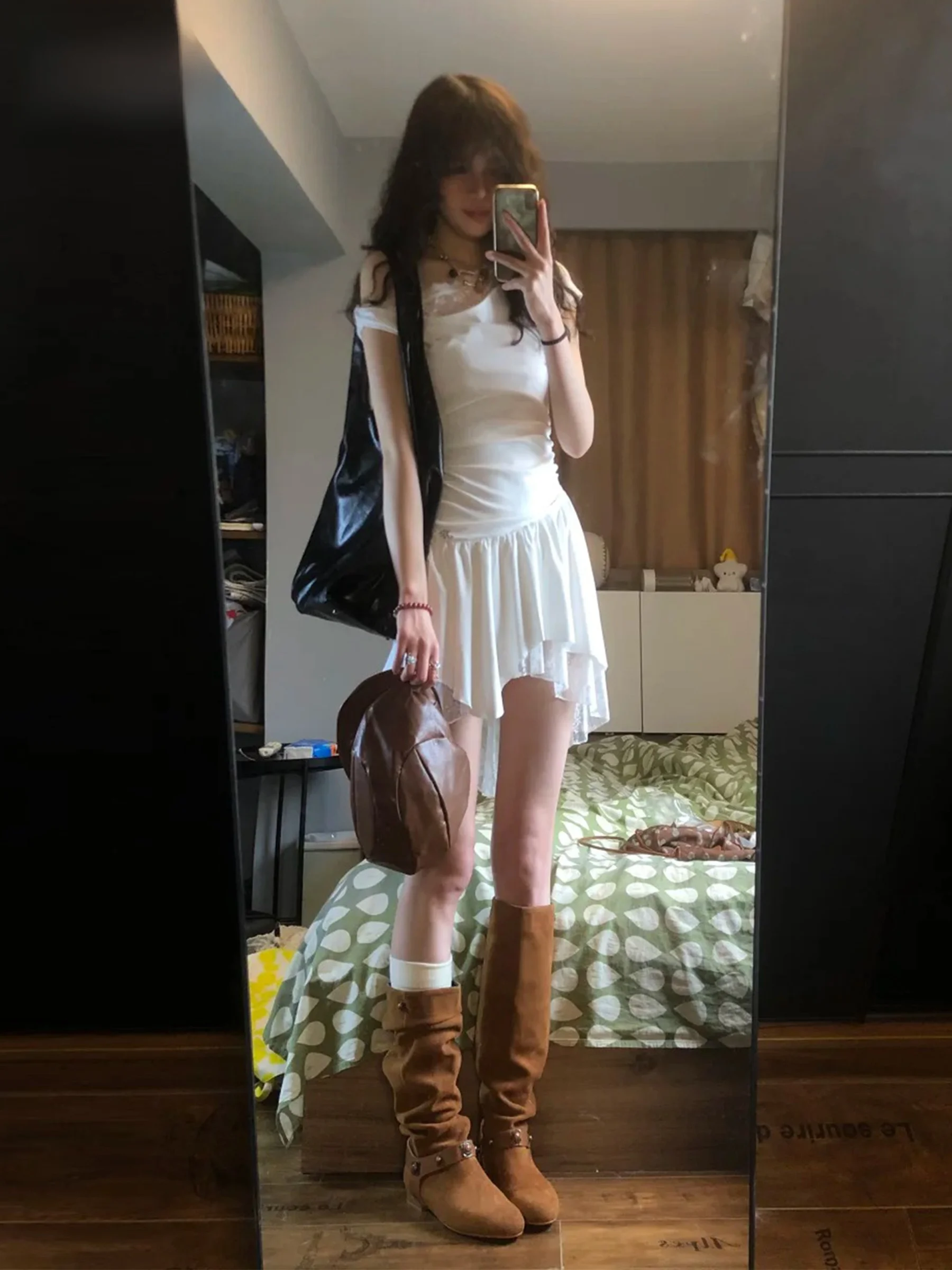 White Lace Splice Summer Dress Women's Fashion Slim Fit High Waist Asymmetrical Short Skirt French Style Cotton Blend Short S...
White Lace Splice Summer Dress Women's Fashion Slim Fit High Waist Asymmetrical Short Skirt French Style Cotton Blend Short S...